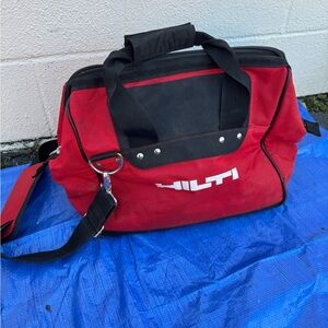 Hilti Red and Black Duffel Bag for Men